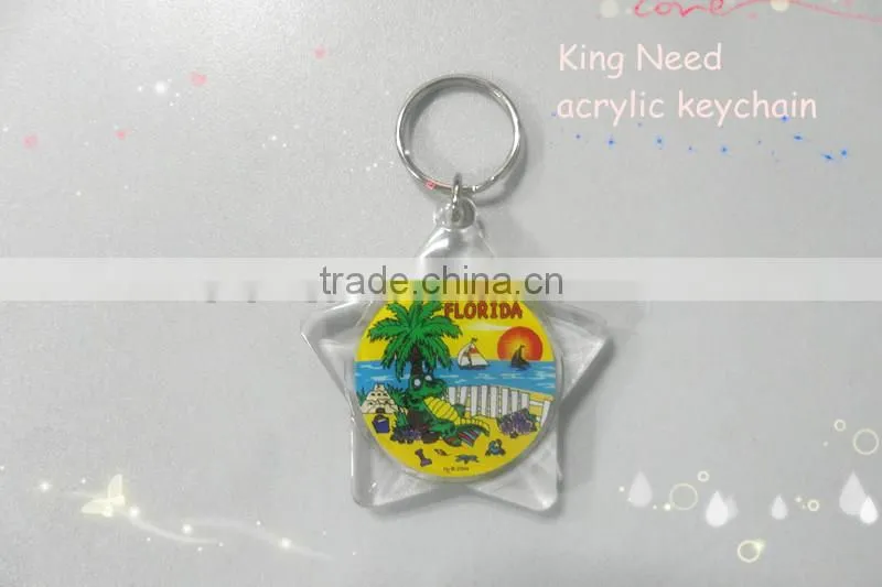 acrylic keychain souvenirs wholesales decorations for 2016