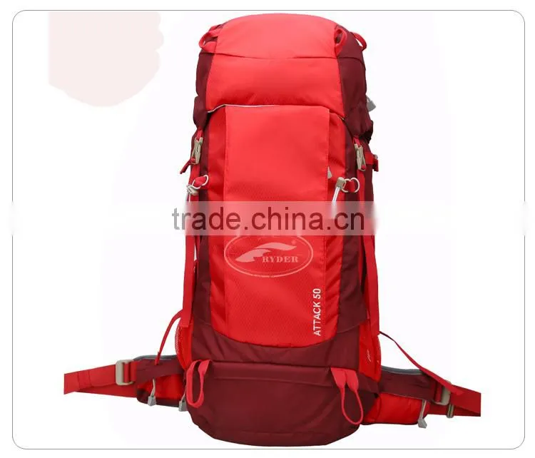China Supplier Premium Quality Outdoor Survival Trekking Custom Printing Backpack