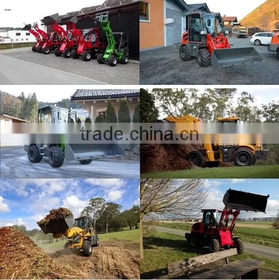Manufactuer JN908 mini loader 4WD hot sale with CE mini wheel loader