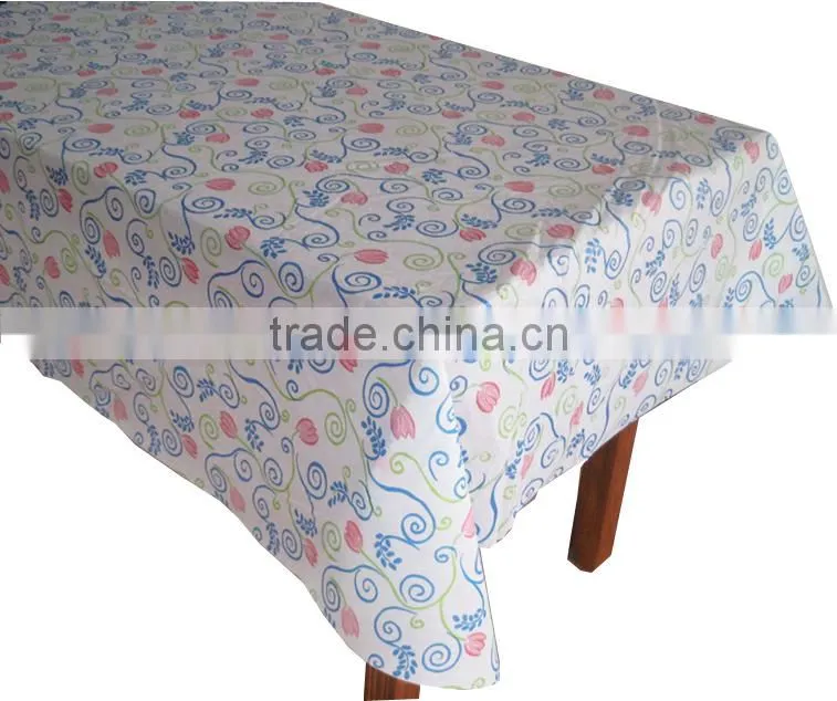 factory sale !!!2015 new fashionable flannel/PVC/PE table cloth with good quality