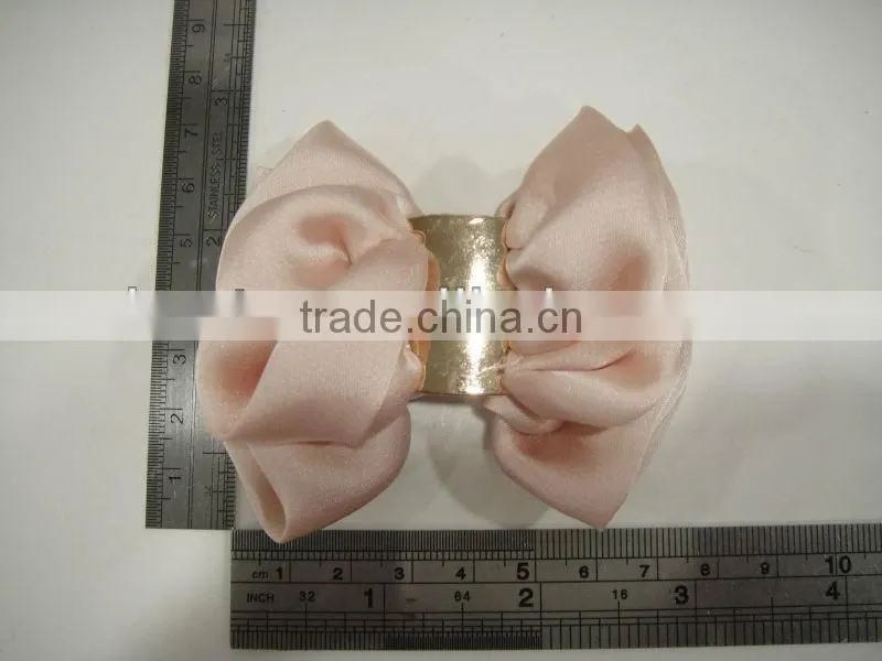 CF0322 Decorative fancy girl pink grosgrain hair bows