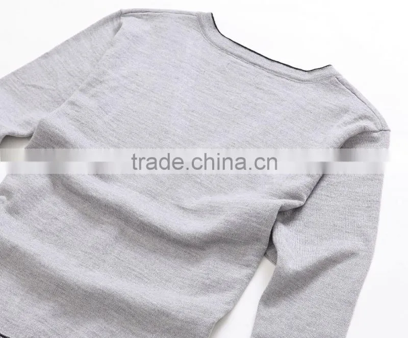 Men's fine cardigan grey kintwear