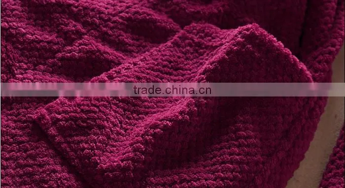 100% Polyester honeycomb Robe,honeycomb bathrobe,nightwear gown