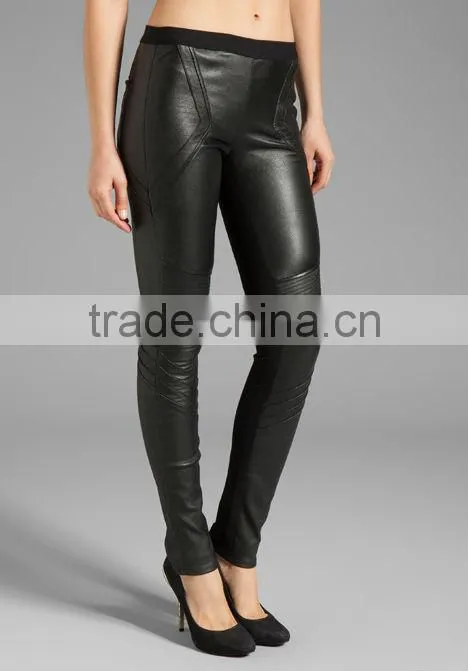 13PT002 Latest fashion PU pants