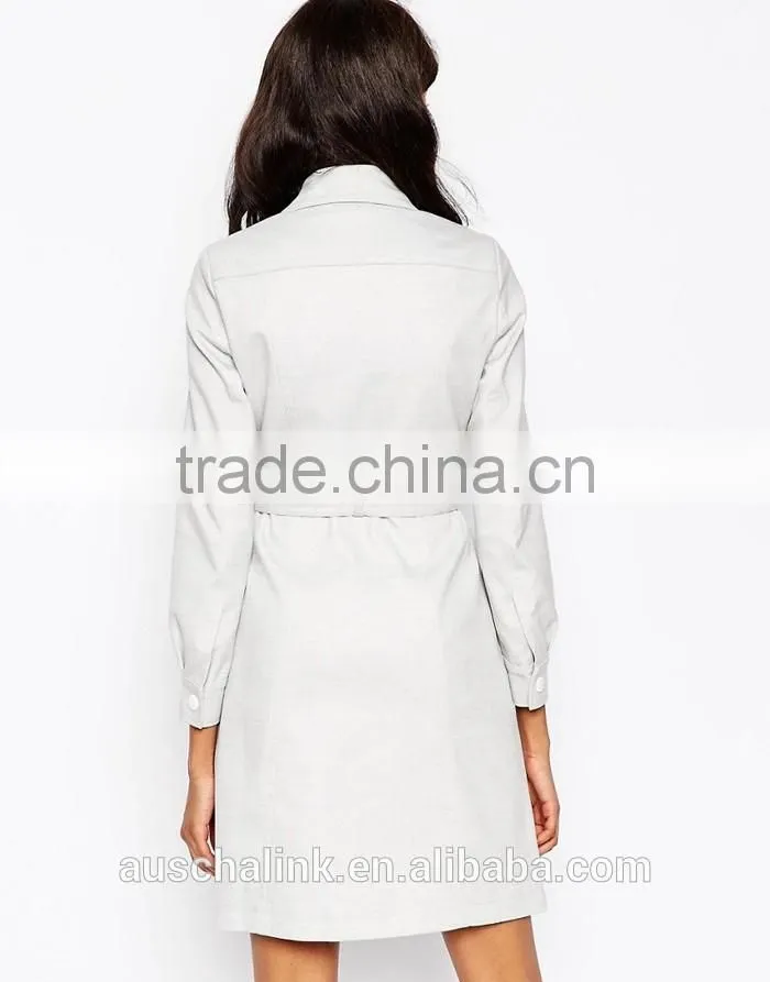 best selling women tied waist belt slim fit winter coat low price