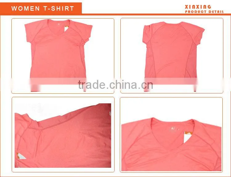 causal t-shirt new design;pink t-shirt for women