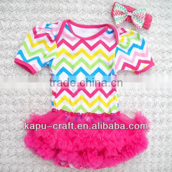 New Arrival quatrefoil cotton bodysuit with skirt
