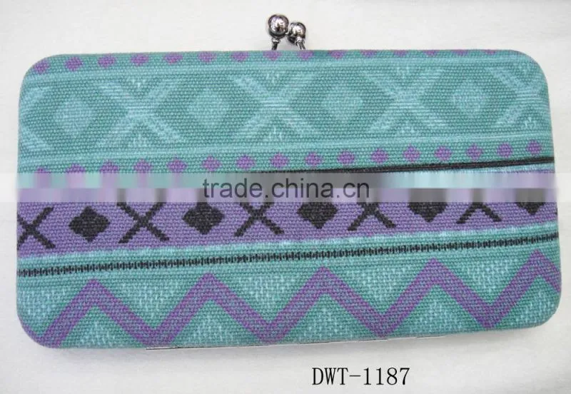 Fashion hot designer lady cotton canvas card holder