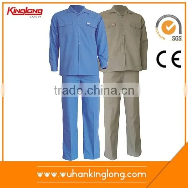 Long sleeve custom design comfortable industrial safety working uniforms