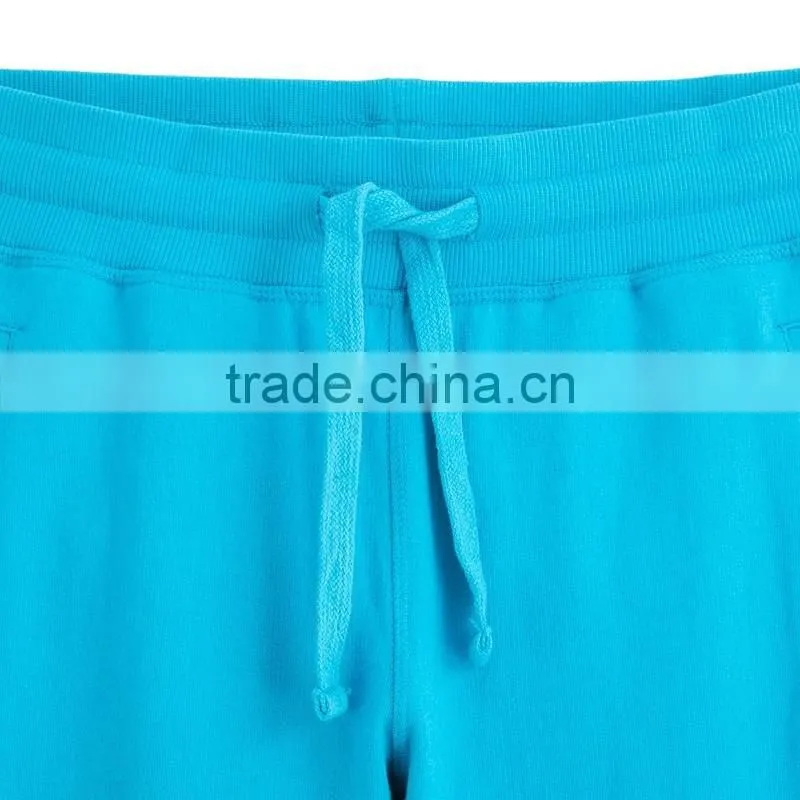 Factory direct sell womens pure color french terry cotton sport jogger or yoga pants