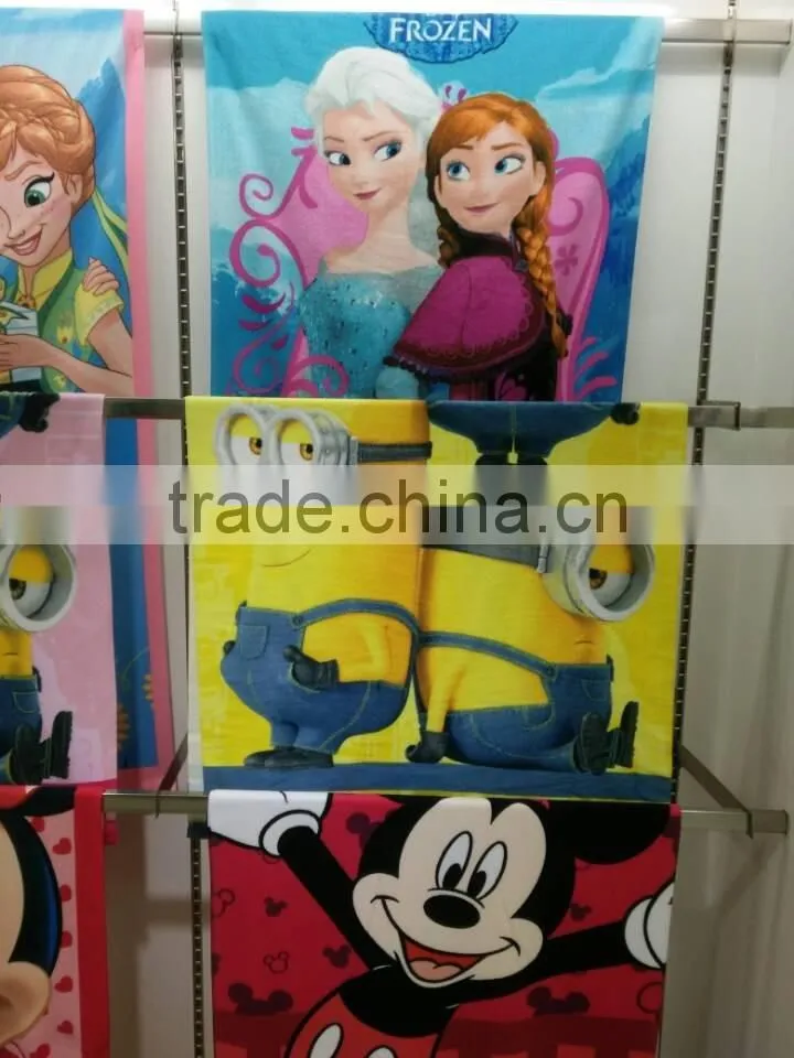 China factory soft quality custom print microfiber fabric beach towel