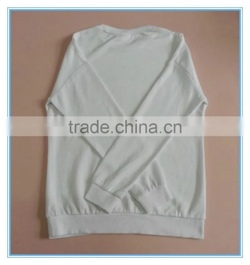 Knitted pullover sweatshirt hoodies, custom hoodies/sweatshirt, plain round neck t-shirt