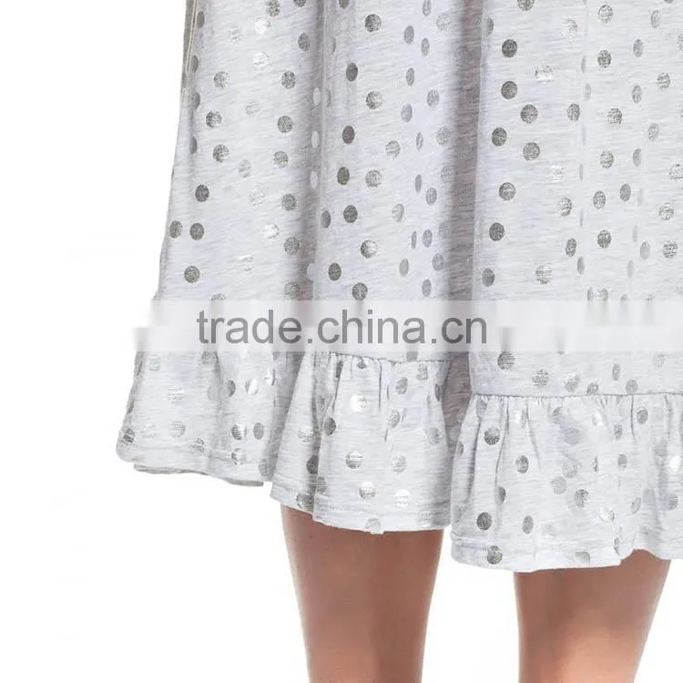 Wear Maternity Clothes Polka Dot Dress With Simple Ruffle Design And Breathable And Soft