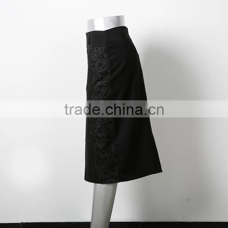 new design high waist narrow office wear long skirt