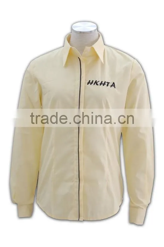 Hot Sales factory price dri-fit fashionable embroidery trim collar shirt