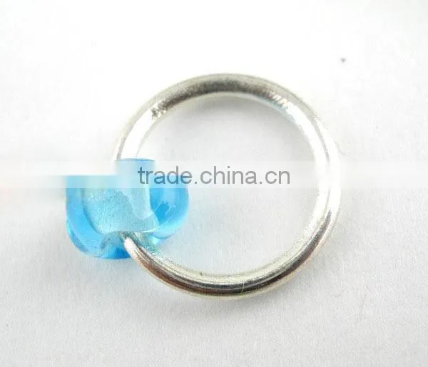 Wholesale Blue Lampwork Glass Knitting Stitch Markers