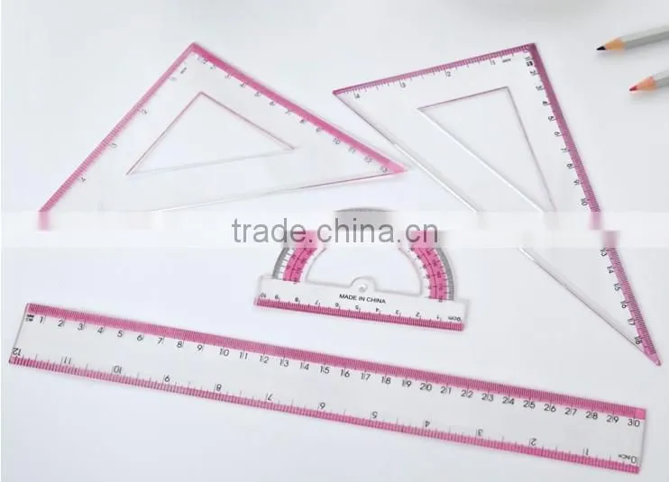 school plastic ruler sets