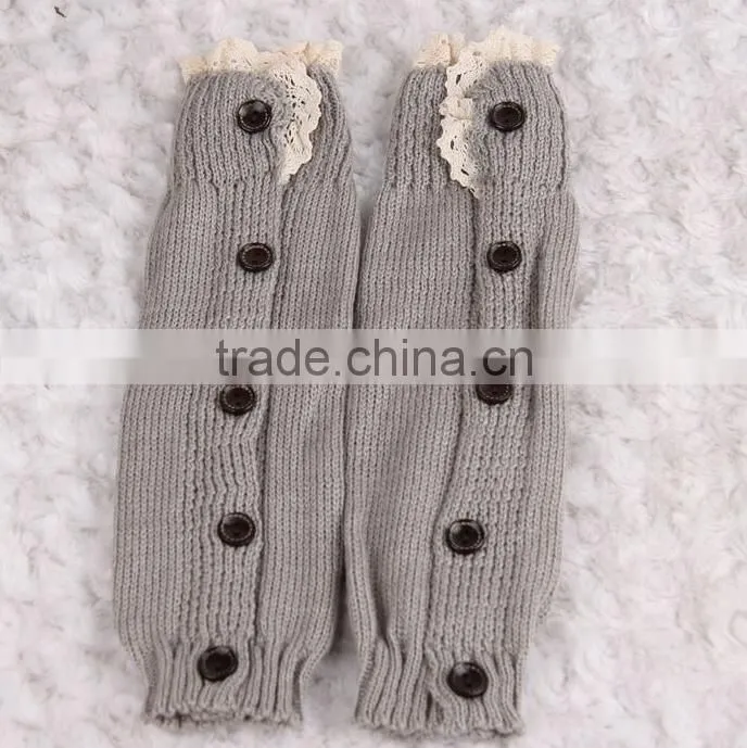 High Quality Kids Acrylic Leg Warmer, Kids Knitted Boot Socks