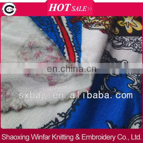 shaoxing winfar custom 100% printed rayon fabric for dresses garment