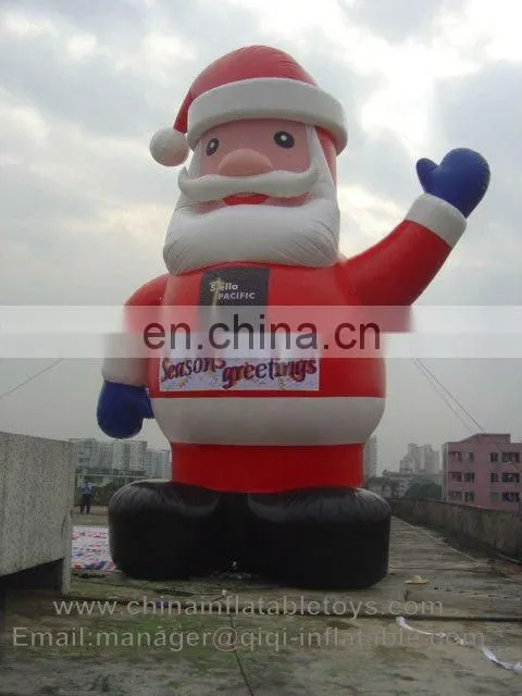 Giant inflatable santa claus for advertising