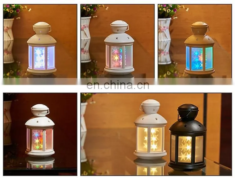 Romantic LED battery night lamp fashion design lantern shape night light