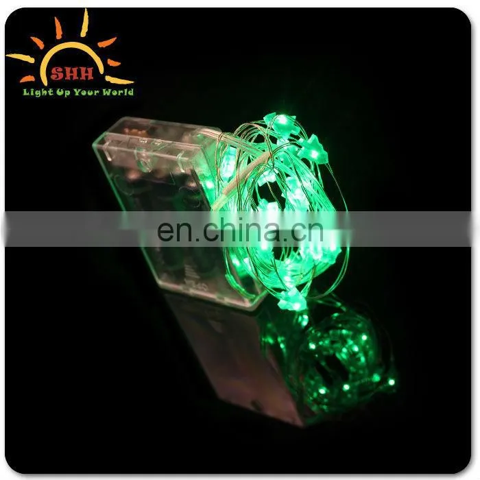Snowflake battery operated light up led string lights with different shape