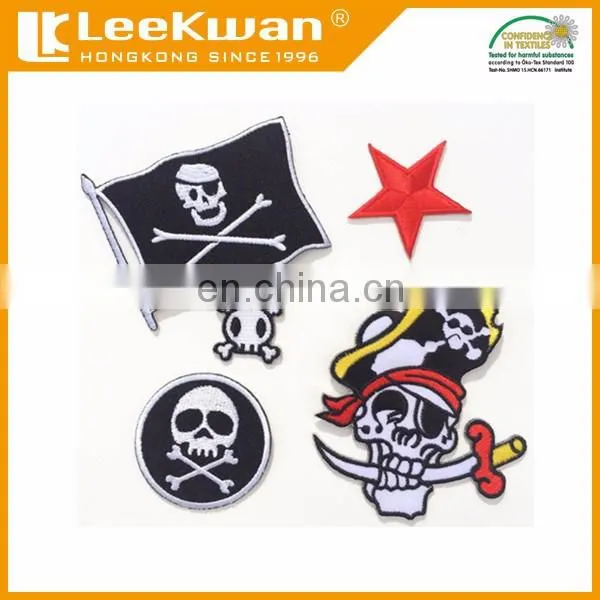 Skull Plain Iron On Embroidery Patch/Sticker Embroidery Patch