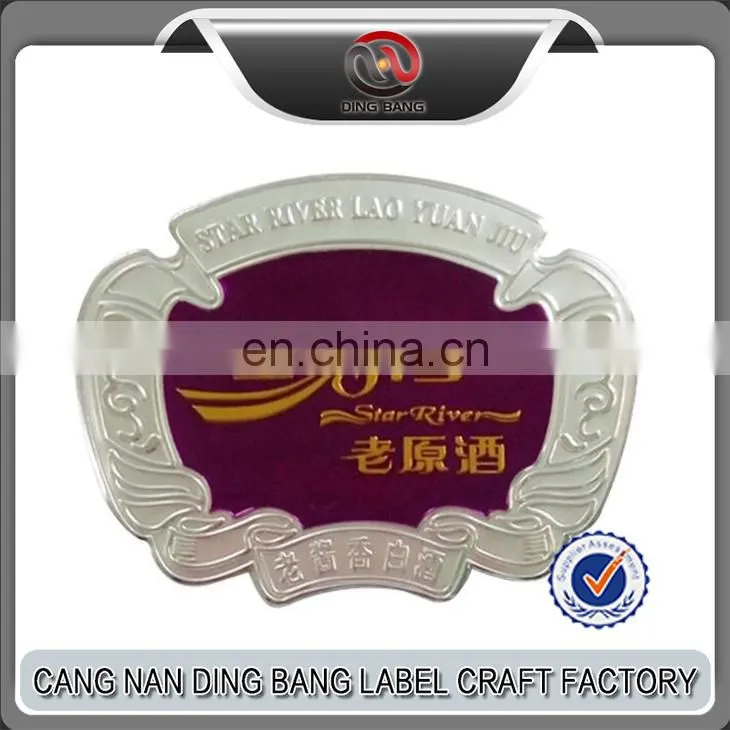 Wholesale Original and Cheap Wine Label 3D Embossed Wine Label