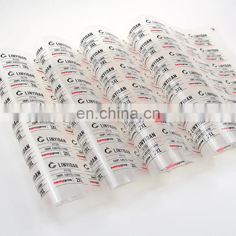 factory price garment clothing label heat transfer