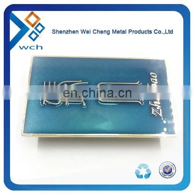 Custom metal embossed logo nameplate with company logo