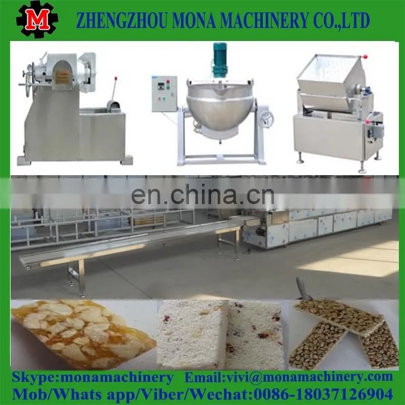Chocolate cereal bar production line/candy bar making machine/puffed rice bar production
