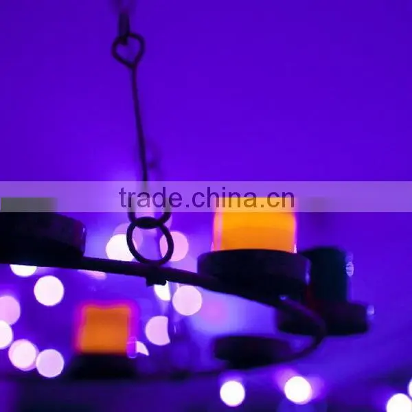 Orange & Black Halloween Battery LED Tea Light Candles HL001