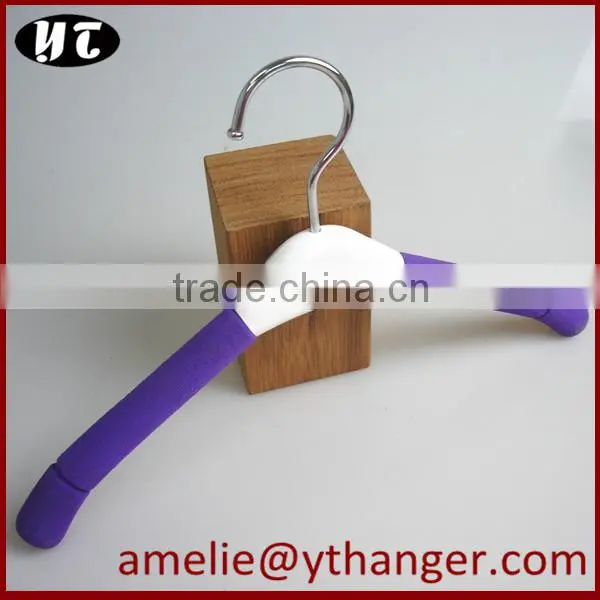 High quality Foam hanger black color foam clothes hanger