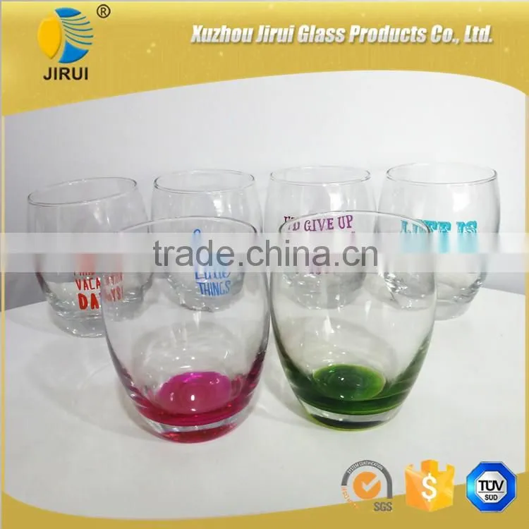 design glass cup wine bottle glass cups various colors