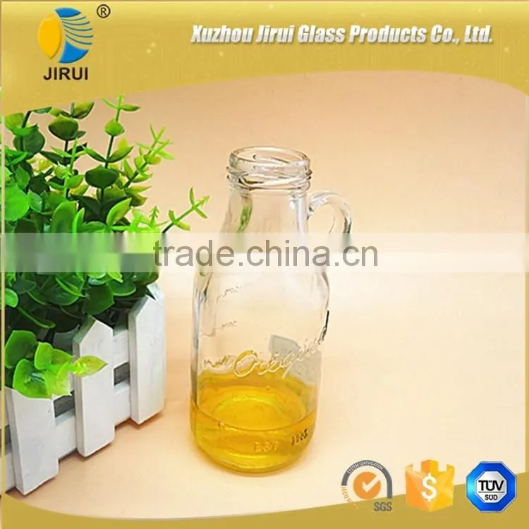 Glass Wine Bottle With Small Handle