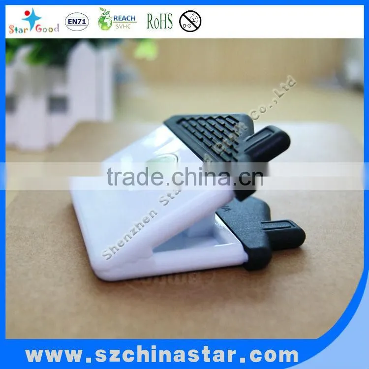 Promotional beautiful design plastic house long tail clamps