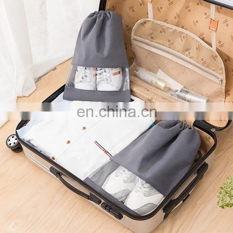 Customized Recyclable Non Woven Drawstring Shoe Bag Making Machine