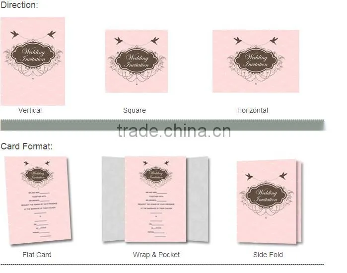 2016 Hot Sale White Lace Cut Pocket Classical European Style Wedding Invitations