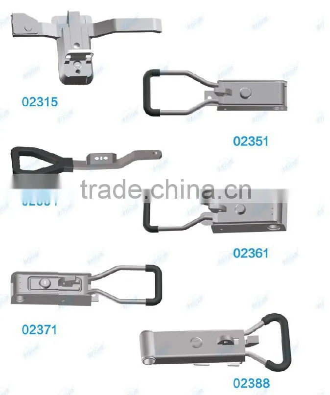 Container trailer door handle trailer door handle lock
