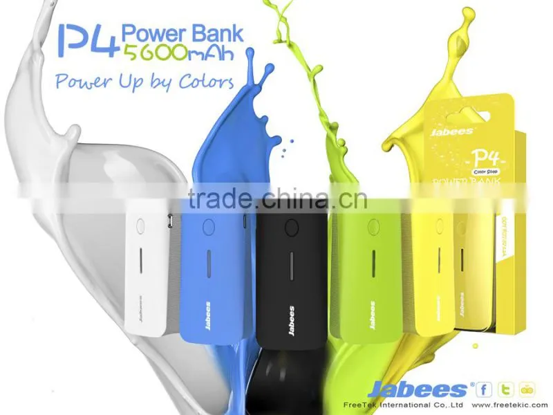 2015 Jabees new coming high quality portable colorful power bank for macbook
