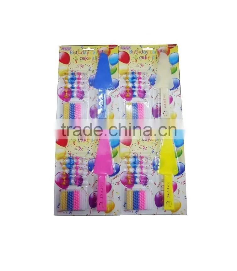 CAKE SLICE / BIRTHDAY CANDLES/ candle with knife