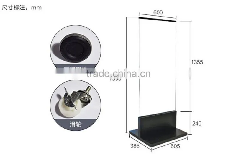 Metal Poster Dispaly Holder Advertising Display Rack