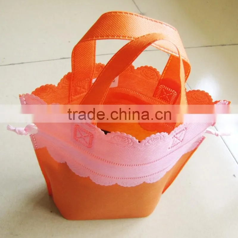 Fancy Non Wovem Gift Bag Eco Non-woven Drawstring Bags,Logo Printed Acceptable,10x14cm PP Non Woven Bags Non-Woven Bags