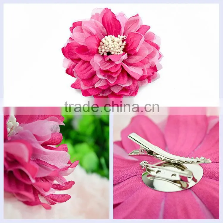 Women accessories china purple white hairpins with ribbons