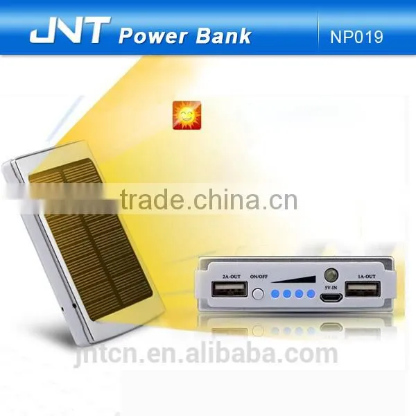 high capacity rechargeable mobile Solar power bank with dual USB output NP019