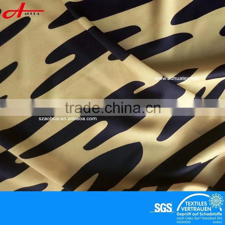 100% polyester camouflage printed knitted fabric