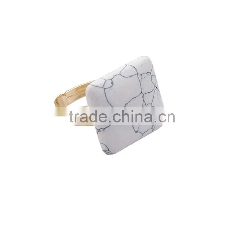 Latest Designs Gold Jewellery Black & White Turquoise Rings Set