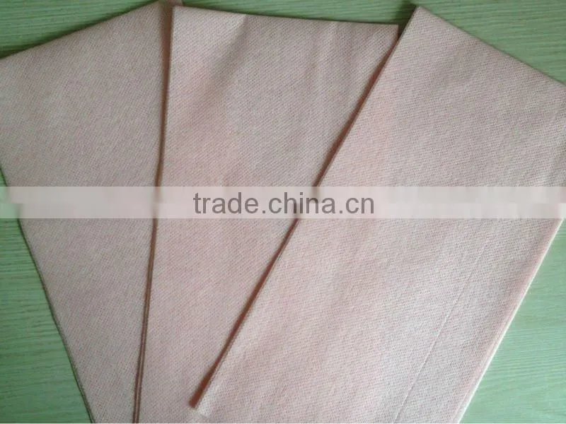 industrial woodpulp non-woven fabric with meshes