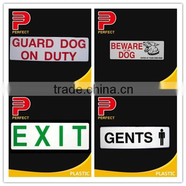 plastic self adhesive office door sign