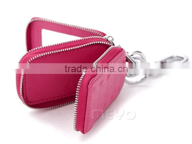 New style portable leather key holder wallet for teenager